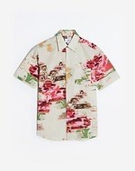 ダンヒル“裏返し”生地の新作ニット＆シャツ、反転したフラワープリントで彩って｜写真2