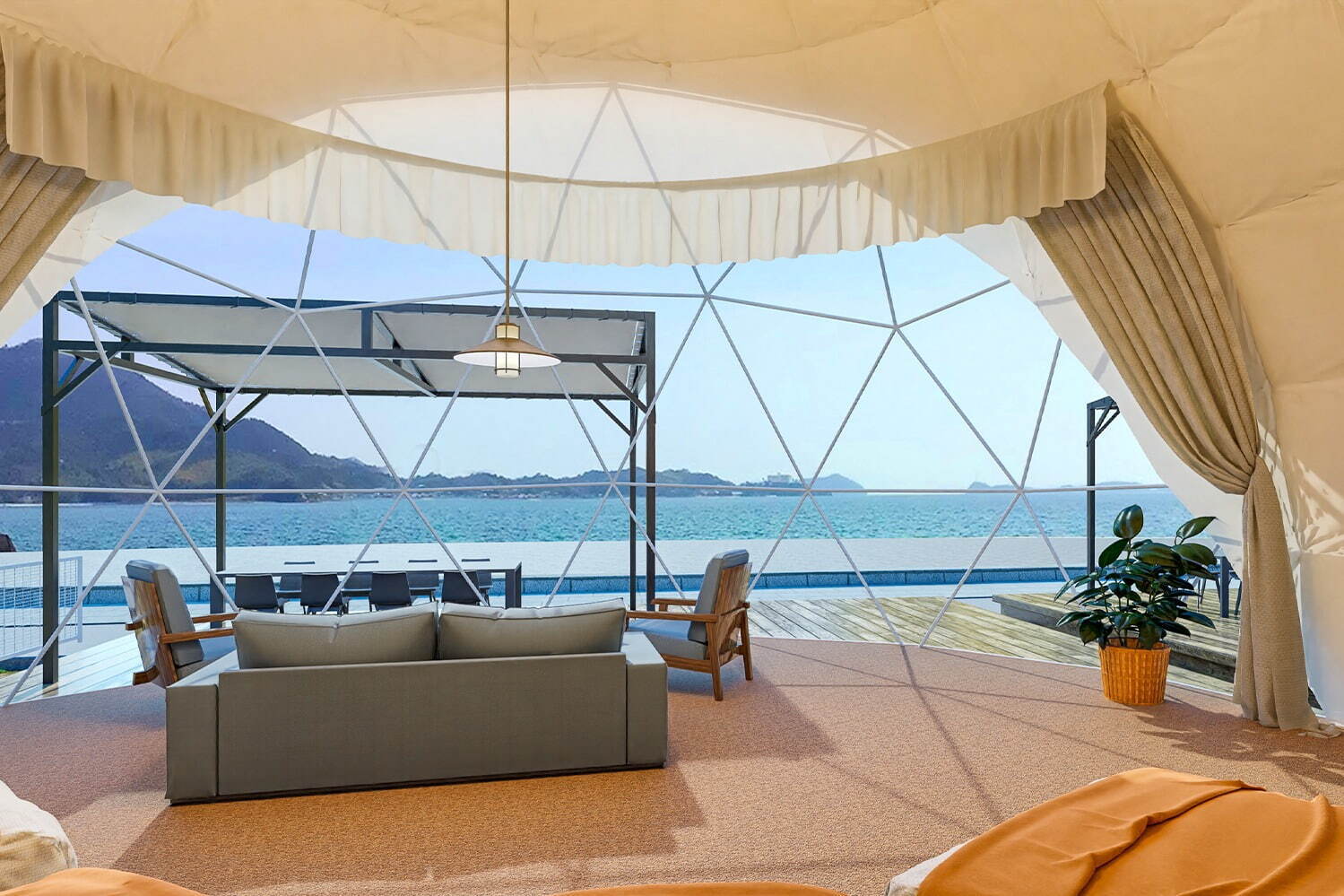 バーベキュー｜ドーム型グランピング施設「グランドーム瀬戸内しまなみ」広島・尾道の生口島に、BBQやレンタサイクルも