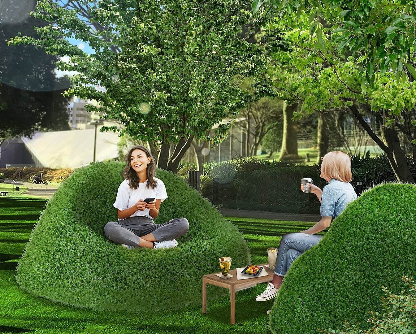 東京ミッドタウン「巨大なデジタルアート庭園」が出現、カラフル提灯の下で味わうアートなグルメも|写真4