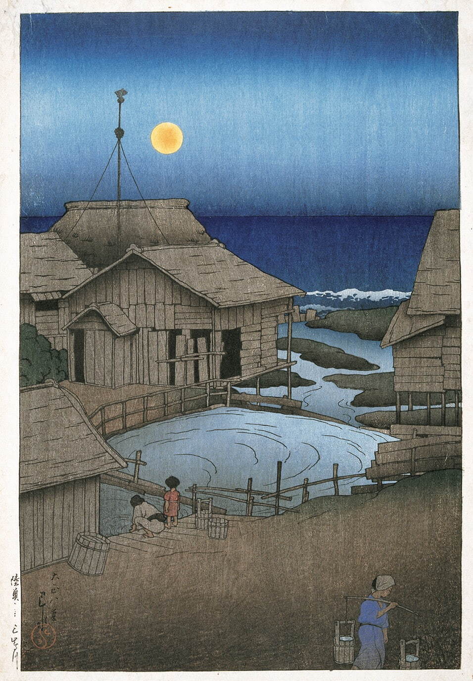 新版画の風景画家・川瀬巴水の回顧展がSOMPO美術館で、「東京二