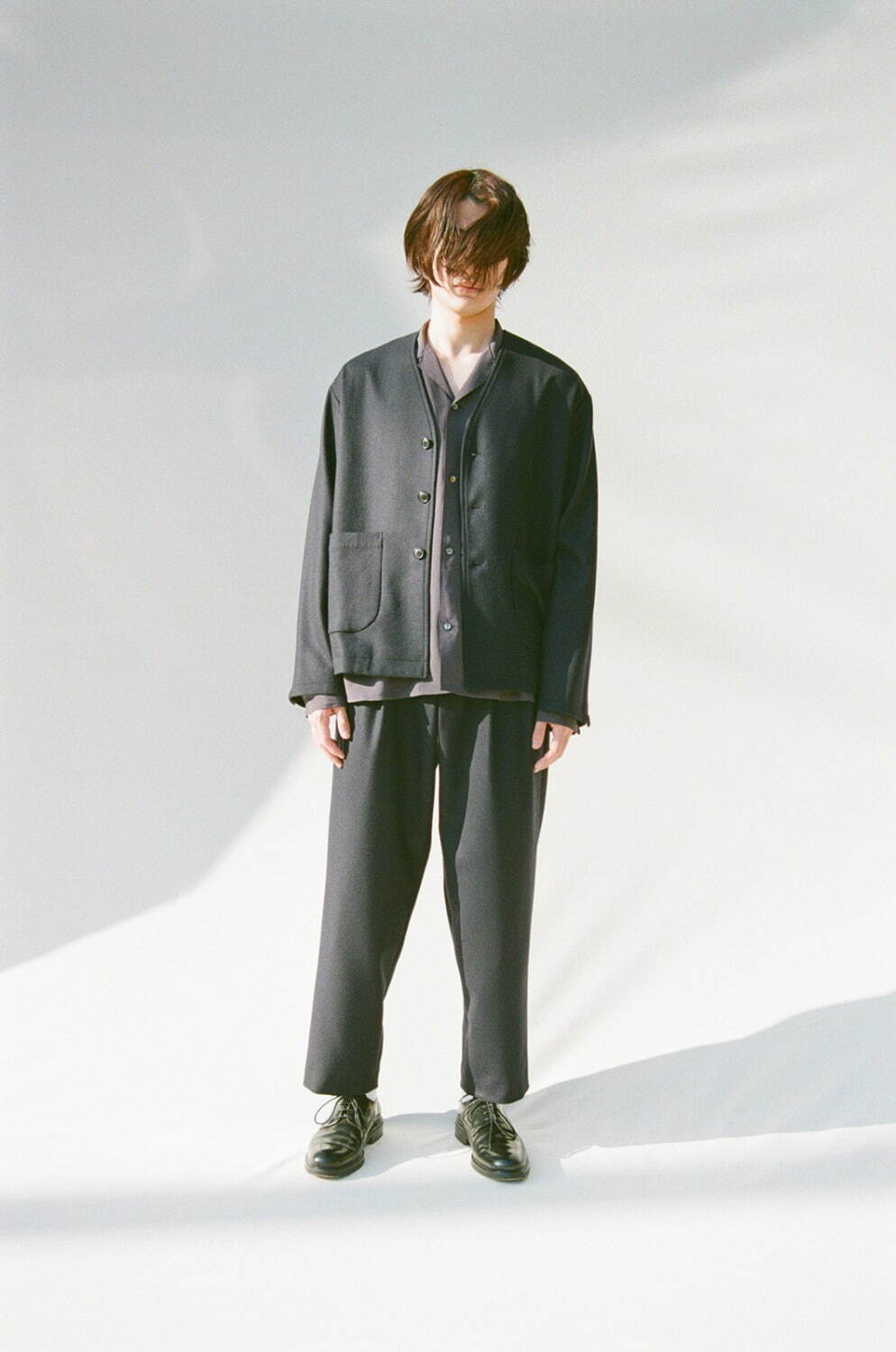 エンソン 2021-22年秋冬｜male ノーカラージャケット