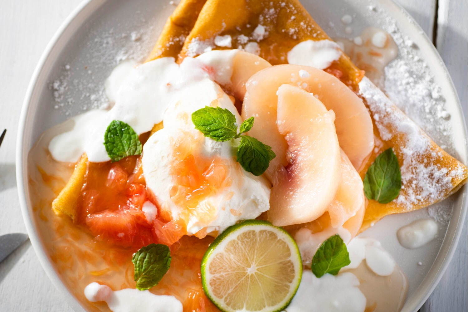 チャバティから夏限定の新作、爽やかなモヒートティーソーダ＆甘く香る白桃のクレープ