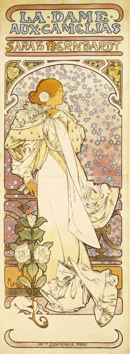 アルフォンス・ミュシャ《椿姫》1896年