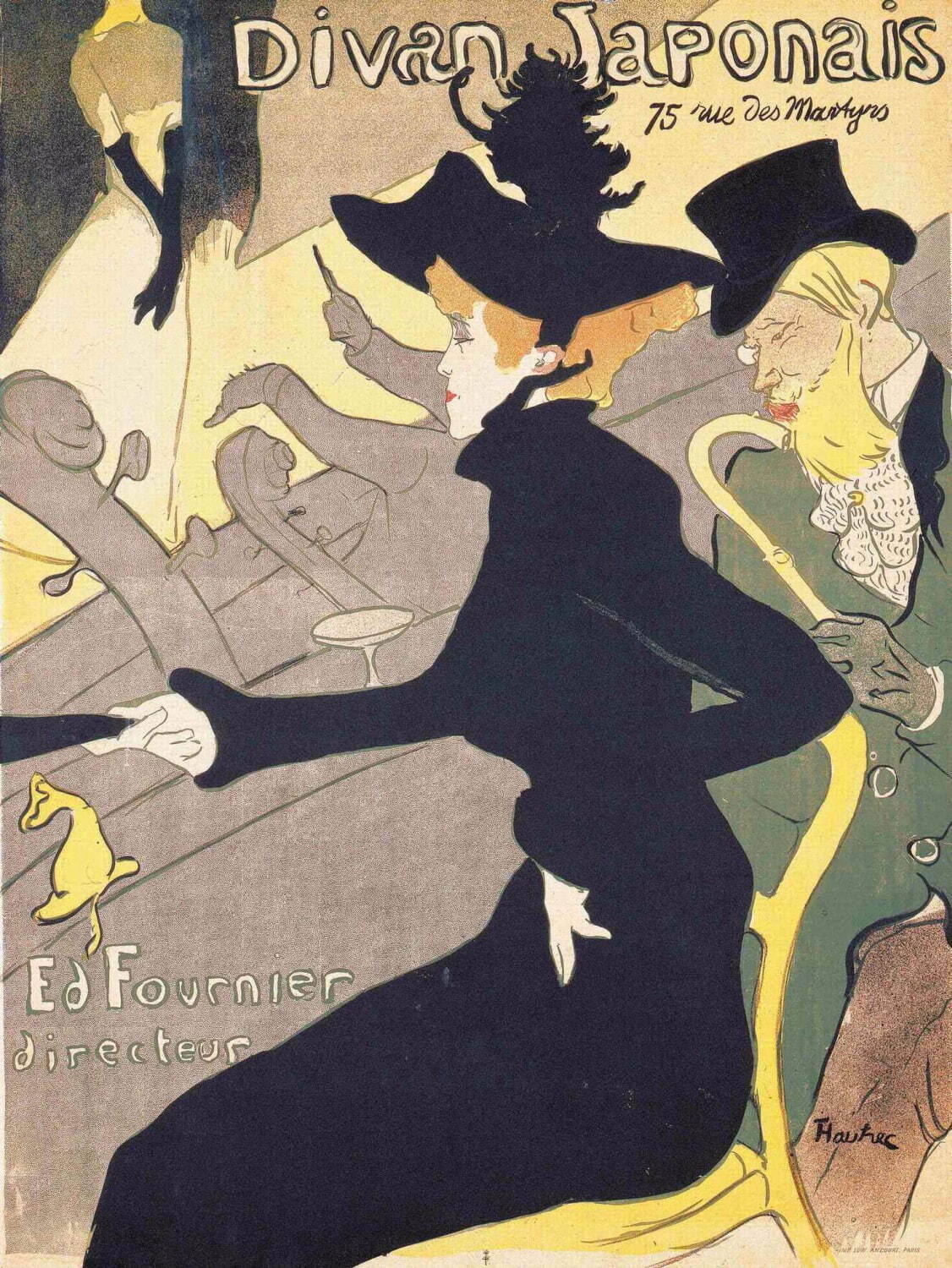 アンリ・ド・トゥールーズ＝ロートレック《ディヴァン・ジャポネ》1892年