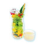 サンリオ「シナモロールカフェ」新宿店のハワイアンメニュー、フルーツのせアサイーボウルパフェ｜写真2