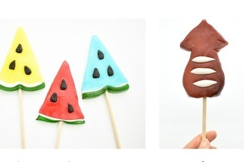 ロリポップキャンディー｜パパブブレ「イカ焼き」がキャンディに！？カラフルスイカの夏限定ロリポップも