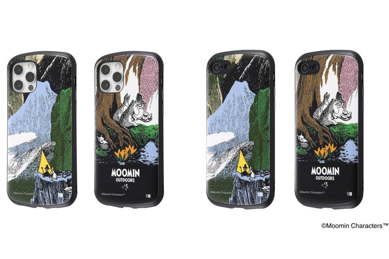 スマートフォンケース｜「ムーミン アウトドアーズ」ムーミンのアウトドアグッズや焚火デザインスマホケース