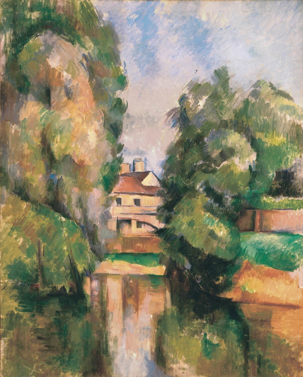 ポール・セザンヌ《川のそばのカントリーハウス》1890年頃 油彩／カンヴァス 81.0×65.0cm イスラエル博物館蔵 Photo © The Israel Museum, Jerusalem by Pierre Alain Ferrazzini