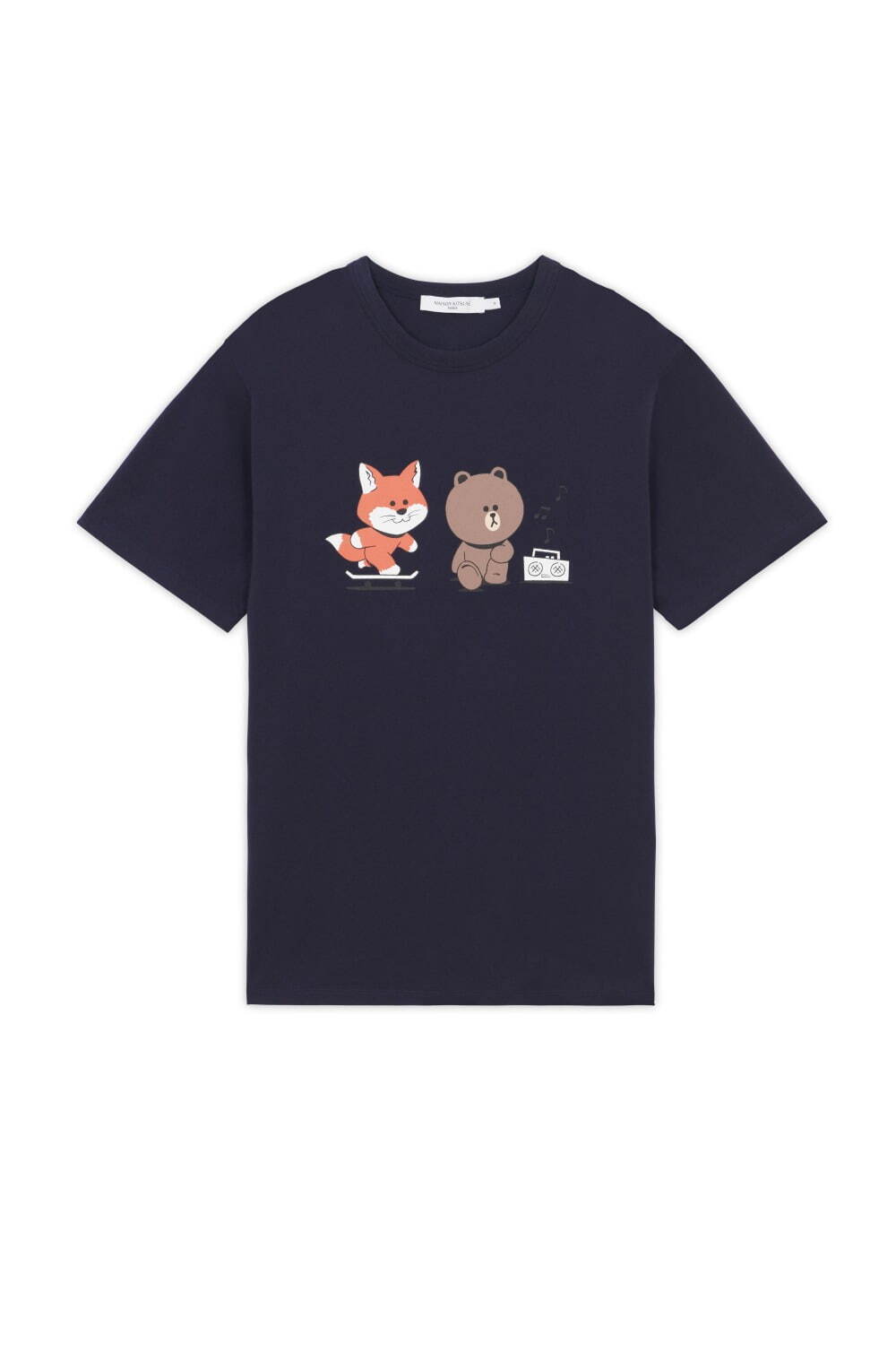 メゾン キツネ“LINE FRIENDS風”キツネ×ブラウンのコラボTシャツ、トート＆マグも｜写真10