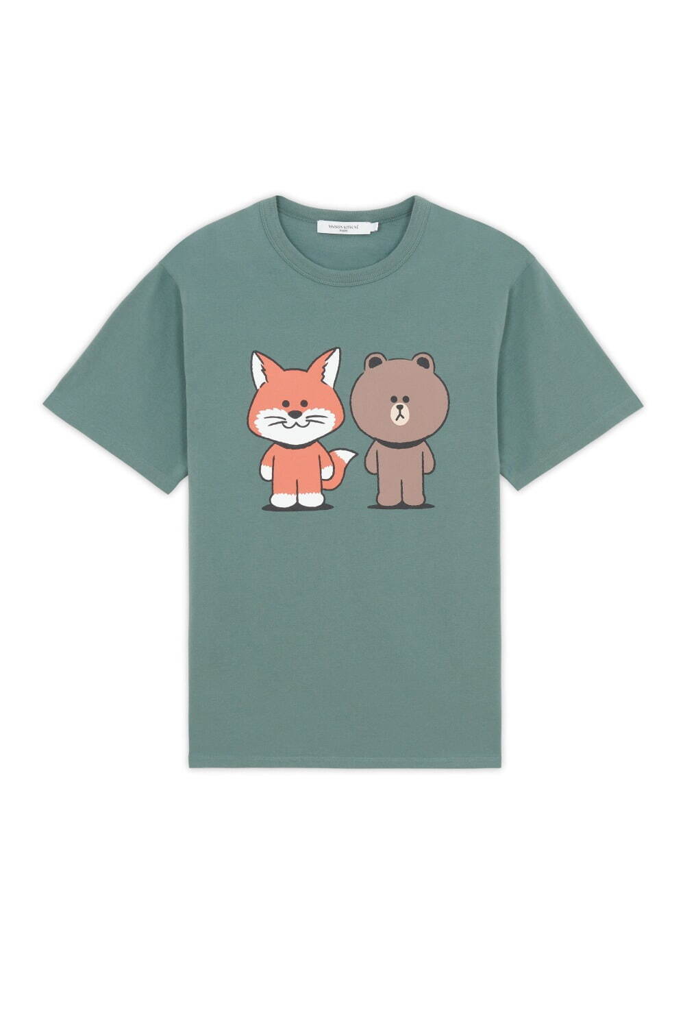 メゾン キツネ“LINE FRIENDS風”キツネ×ブラウンのコラボTシャツ、トート＆マグも｜写真6