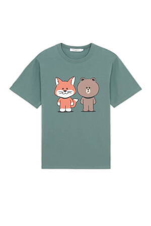 メゾンキツネ ラインフレンズ コラボ Tシャツ