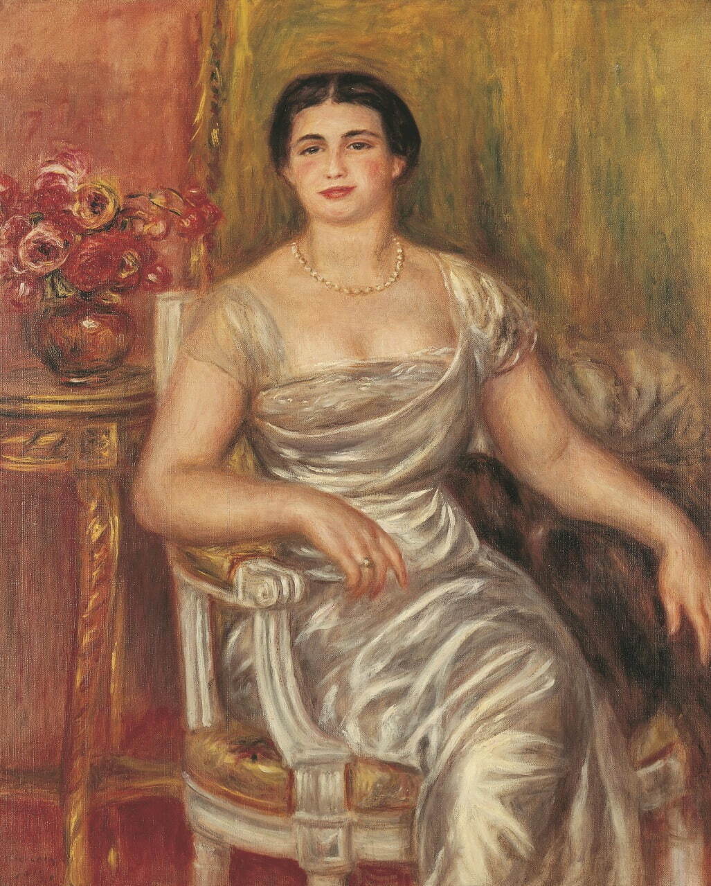 オーギュスト・ルノワール《詩人アリス・ヴァリエール＝メルツバッハの肖像》1913年、油彩・カンヴァス
ASSOCIATION DES AMIS DU PETIT PALAIS, GENEVE