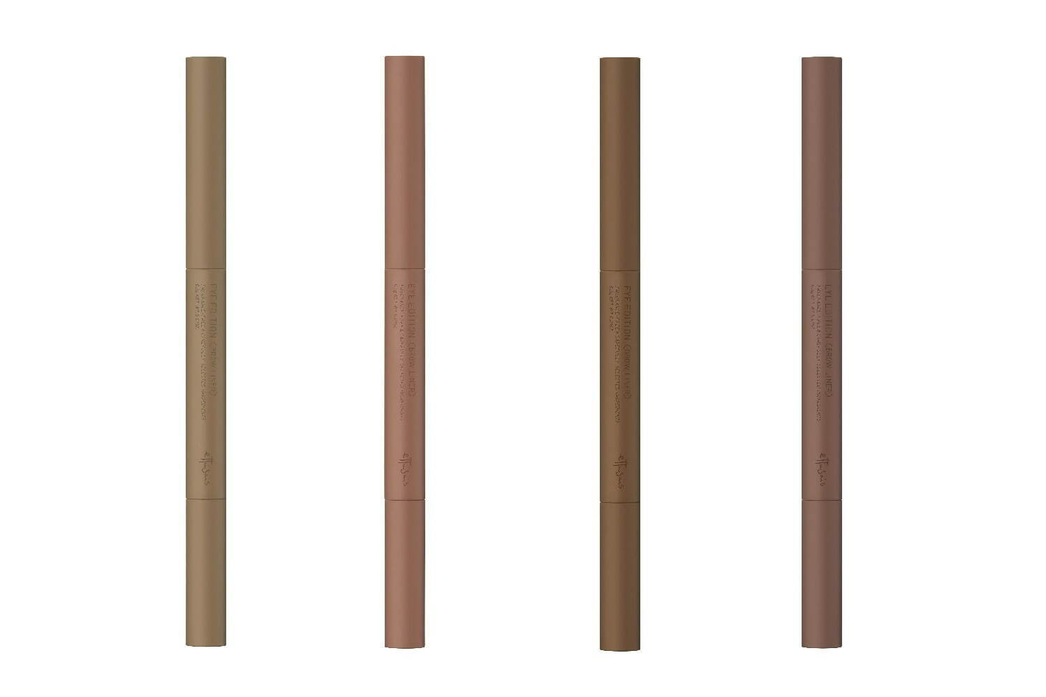 左から) エテュセ アイエディション(ブロウライナー) 01、02、03、04 各1,540円＜新製品＞