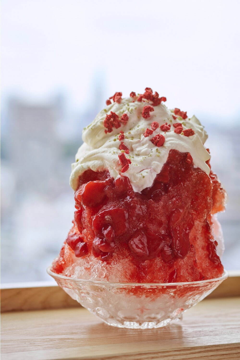 渋谷スクランブルスクエアでかき氷 赤富士 着想いちご練乳 3種の 利き茶 シロップかき氷など ファッションプレス