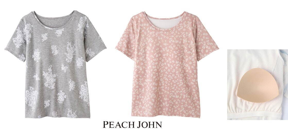 ピーチ・ジョン“上下選べる”人気パジャマに新作、パッド付きTシャツ＆2WAYローブワンピ｜写真11
