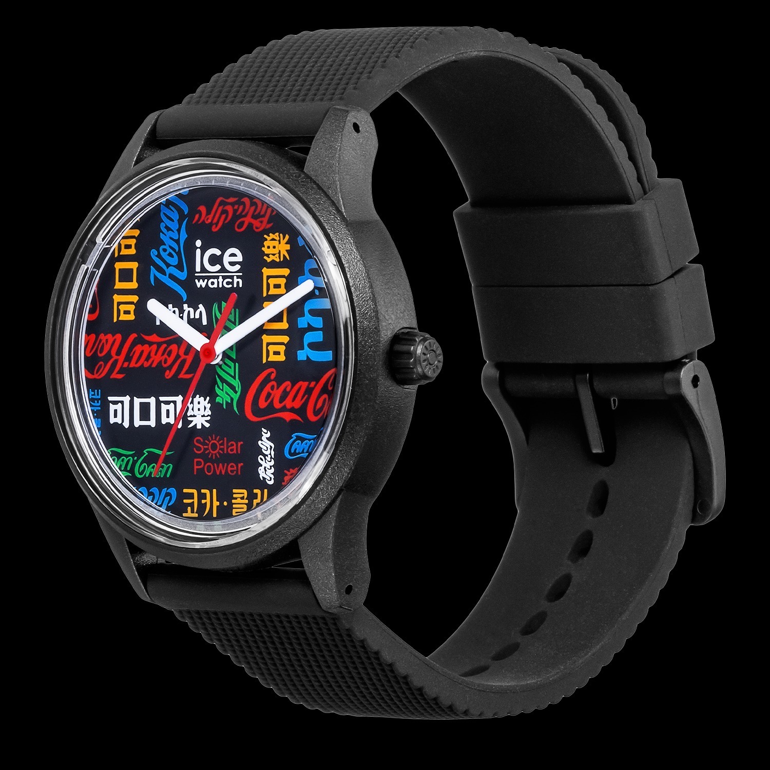 アイスウォッチ×コカ・コーラのソーラー腕時計、レッドやブラックの“コカ・コーラカラー”で - ファッションプレス