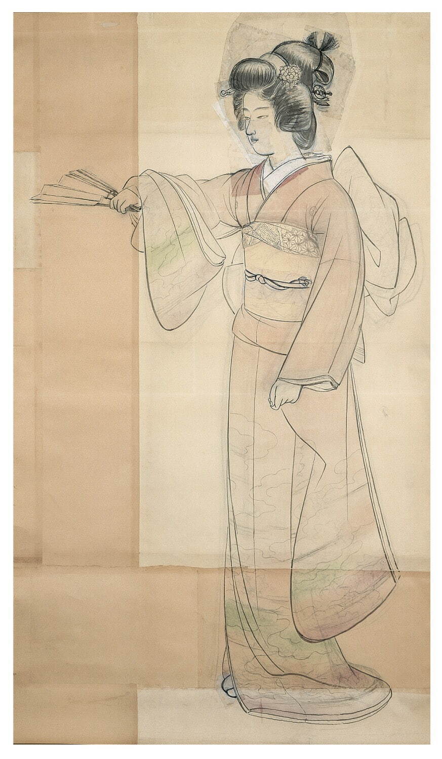 上村松園《序の舞(下絵)》昭和11年(1936)