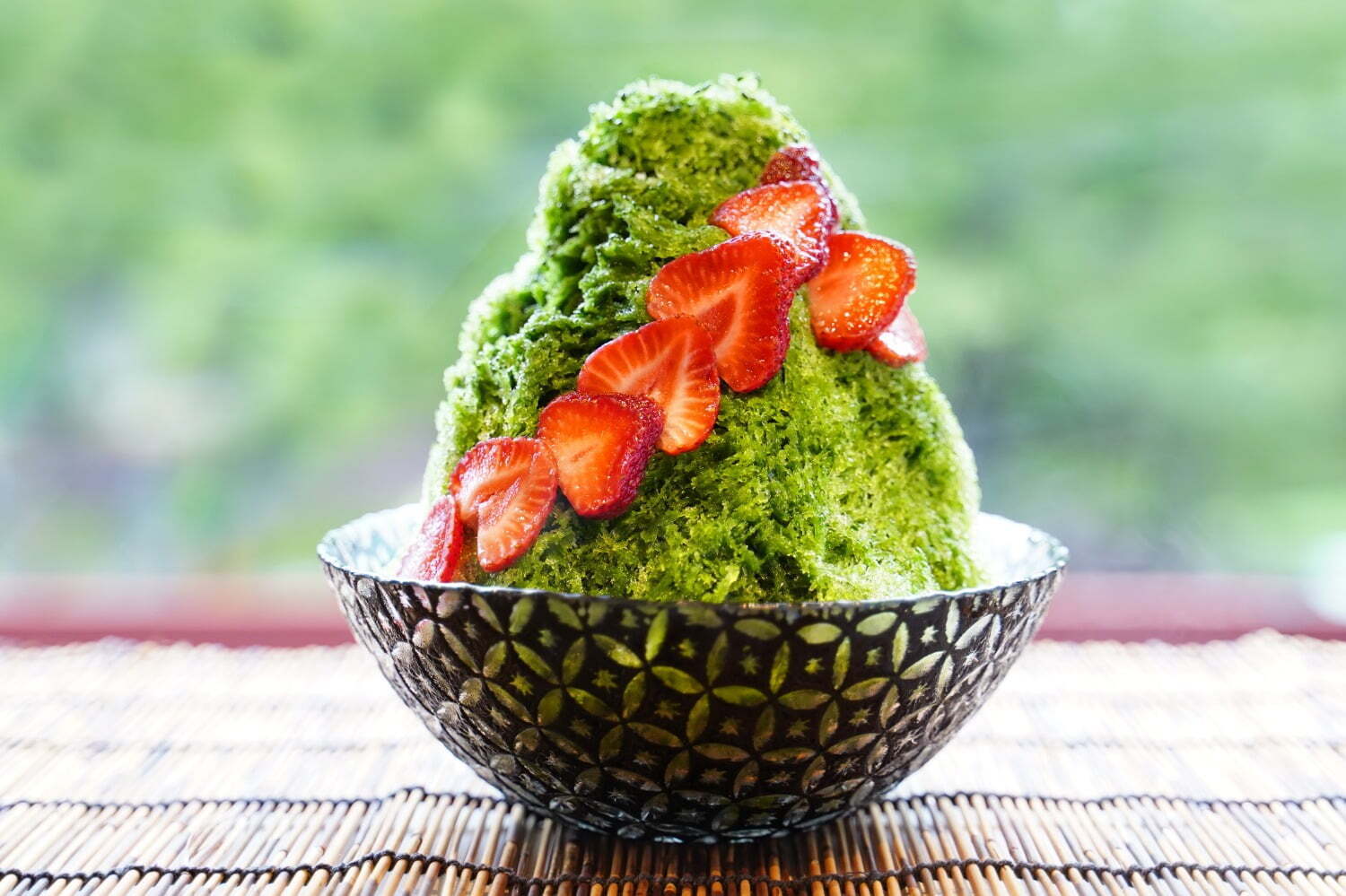 日本茶｜浅草の和カフェ「濃茶茶寮 一茶」限定かき氷、旬のフルーツ×自家製濃厚抹茶シロップの宇治金時