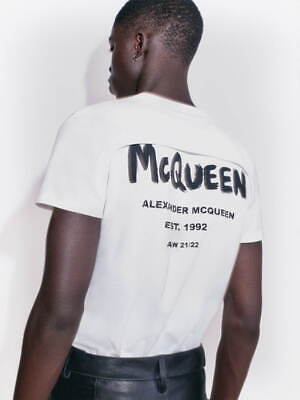 アレキサンダー・マックイーン「McQueen」グラフィティ入りウェア 