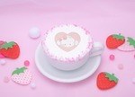 サンリオ「こぎみゅん初恋カフェ」渋谷にオープン、“甘酸っぱい初恋”イメージのふわふわ綿あめ苺パフェ｜写真4
