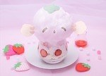 サンリオ「こぎみゅん初恋カフェ」渋谷にオープン、“甘酸っぱい初恋”イメージのふわふわ綿あめ苺パフェ｜写真5