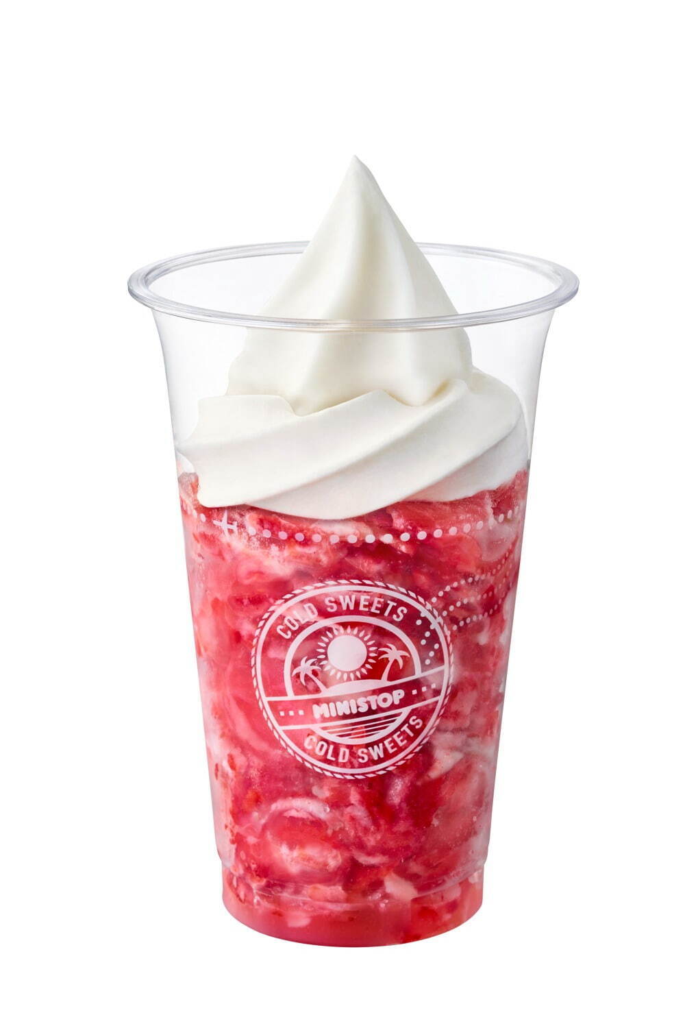 ミニストップ夏の新作 ハロハロ 果実氷練乳いちご 練乳コーティングした いちご氷 ファッションプレス