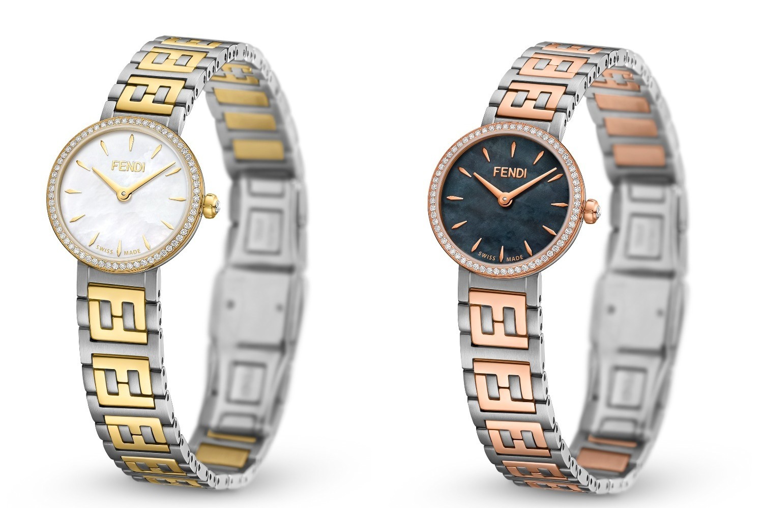 フェンディのウィメンズ向け新作腕時計、FFロゴのブレスレット×64個の