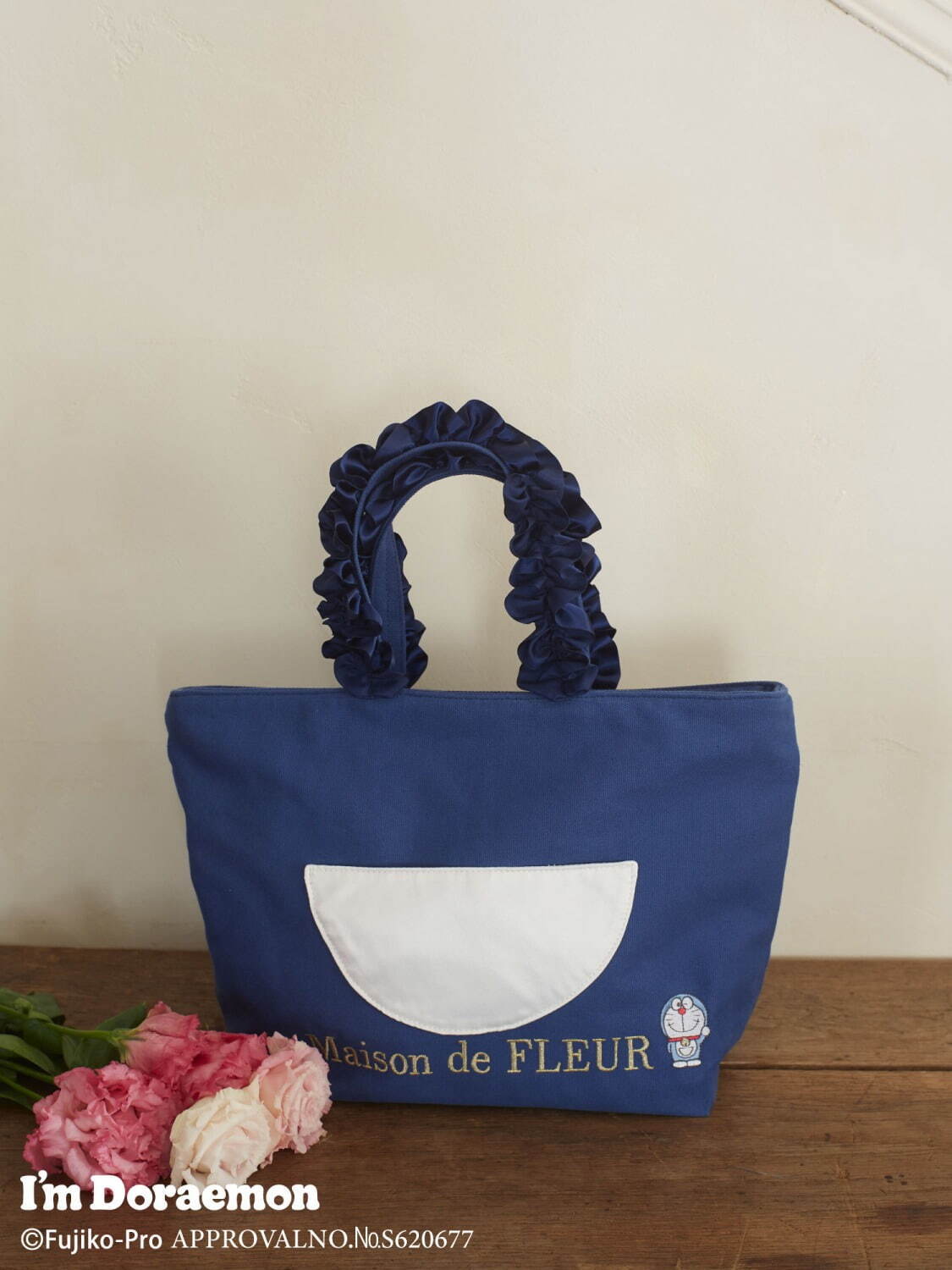 【新品】Maison de FLEUR ドラえもん フリルハンドル トートバッグ