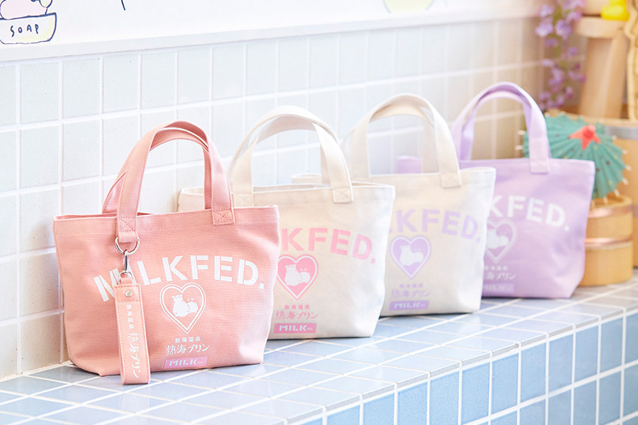 MILKFED. X ATAMI PUDDING MINI TOTE BAG PNK(WHITE,LT.PINK)1,980円