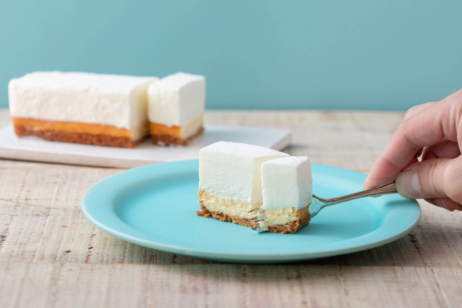 生クリーム専門店ミルク 究極の 生クリームチーズケーキ 濃厚マスカルポーネ引き立つ４層仕立て ファッションプレス