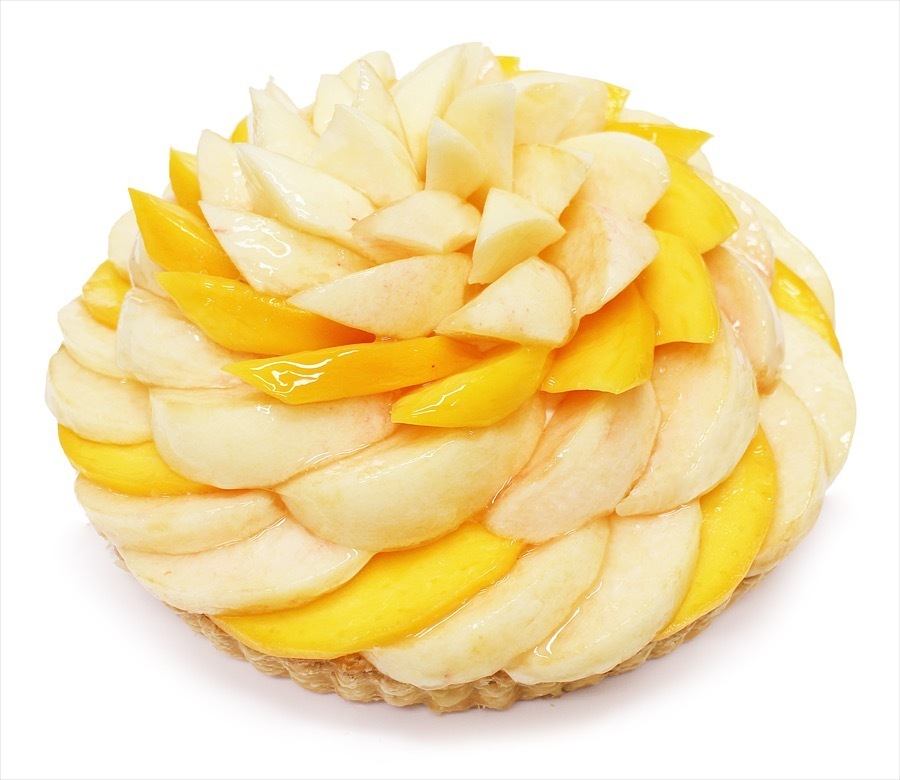 カフェコムサの“桃”ケーキ - 甘くみずみずしい果肉を堪能、桃×マンゴーの限定パフェも｜写真3