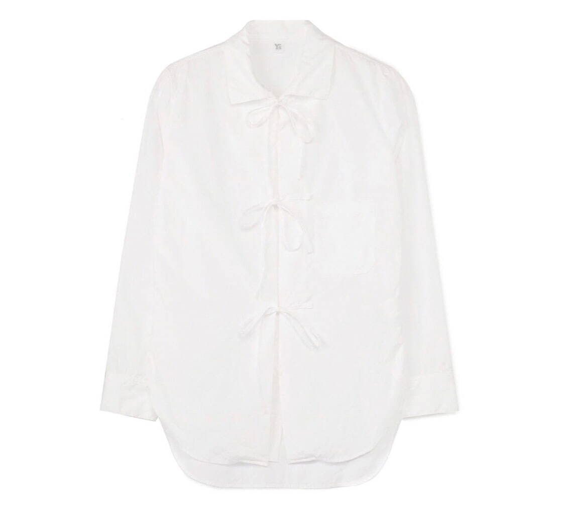 BROAD FRONT RIBOON BLOUSE 41,800円