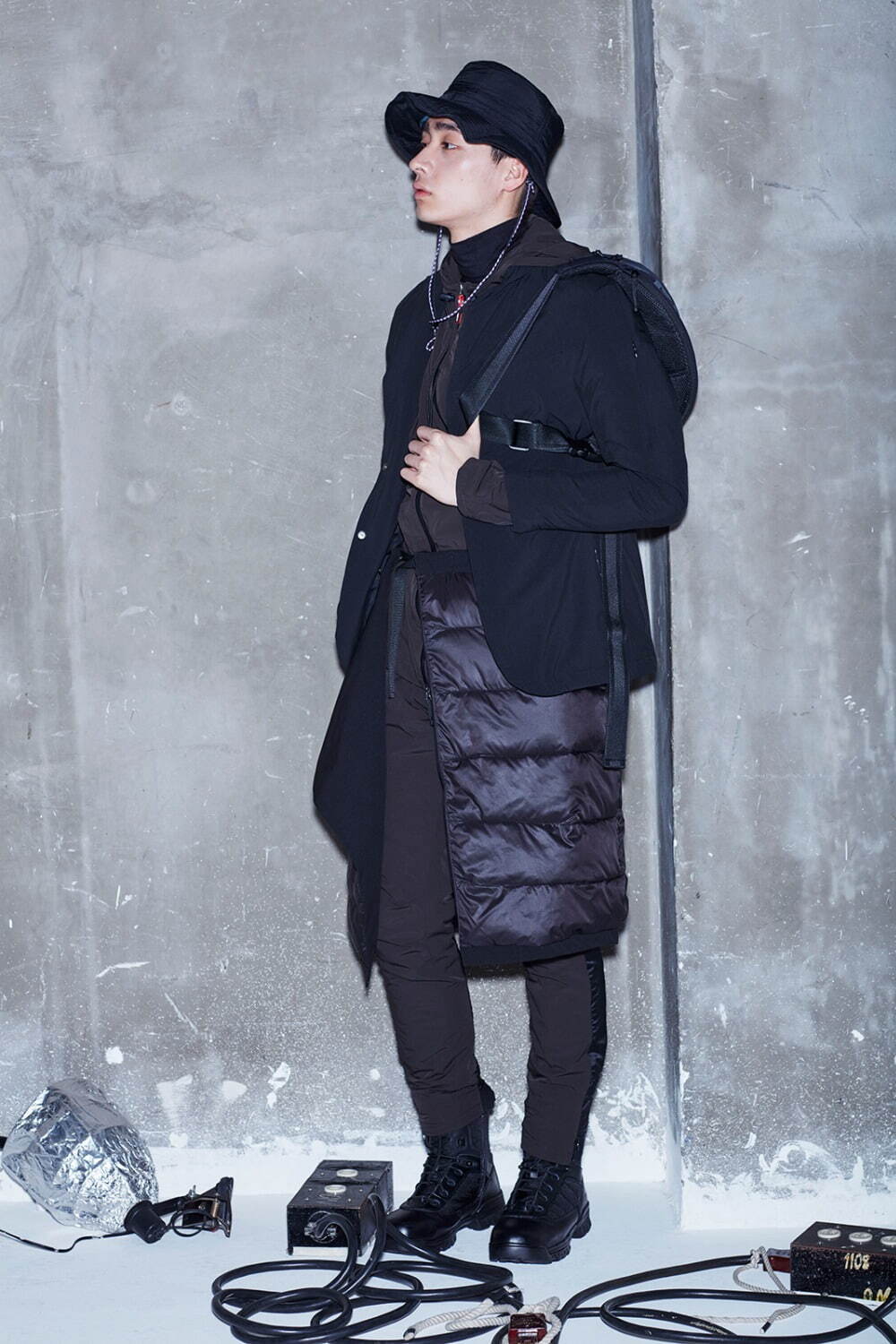 プラスフェニックス 2021-22年秋冬｜male スタンド/ノーカラーコート