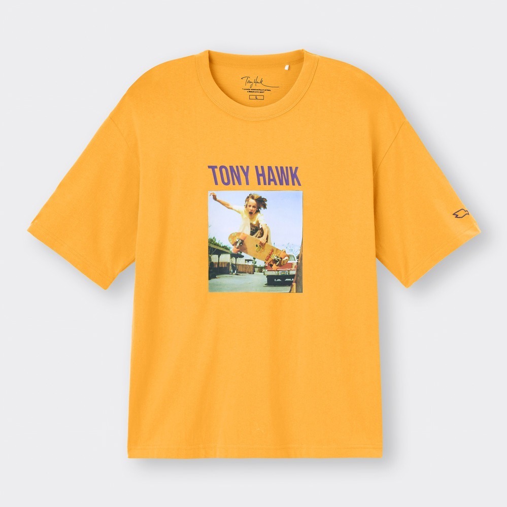 GU×“伝説的スケートボーダー”トニー・ホーク、ロゴなどを配したオーバーサイズTシャツや半袖シャツ｜写真10