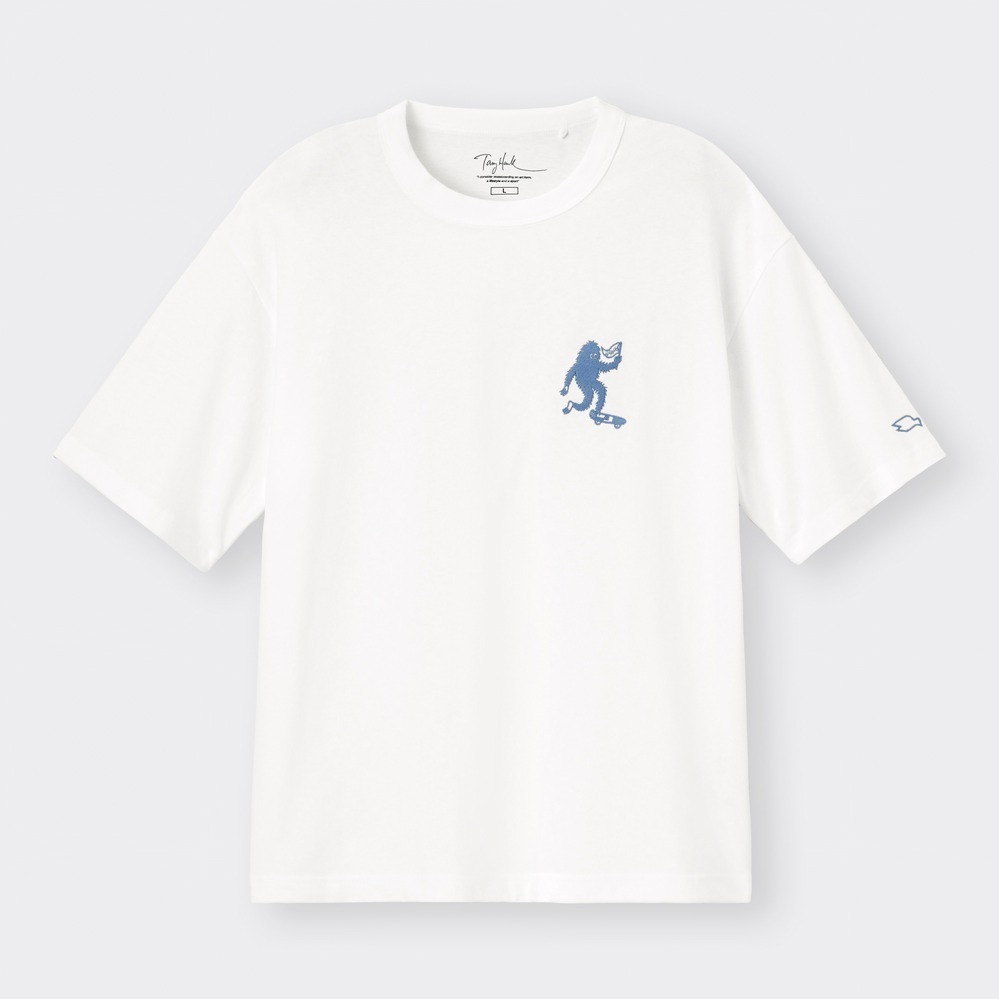 GU×“伝説的スケートボーダー”トニー・ホーク、ロゴなどを配したオーバーサイズTシャツや半袖シャツ｜写真5