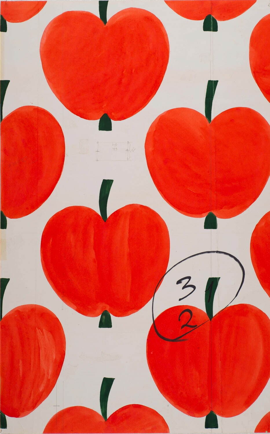アイニ・ヴァーリ作「オンップ(リンゴ)」 原画 1972年
フォルッサ博物館所蔵