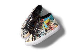 バスキア×DC SHOES、80年代アートを配したスニーカーやスケートボード 