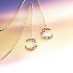 4℃“月の抱擁”テーマに秋の夜空を表現した新作ジュエリー、月モチーフが揺れるネックレスやピアス｜写真8