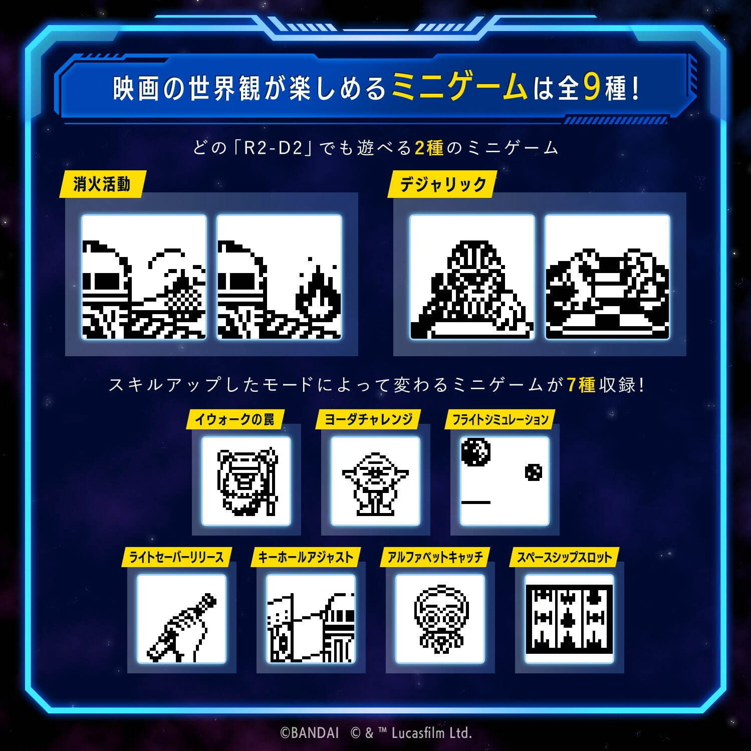 『スター・ウォーズ』R2-D2がたまごっちに！ヨーダ＆C-3POら人気キャラ登場｜写真6