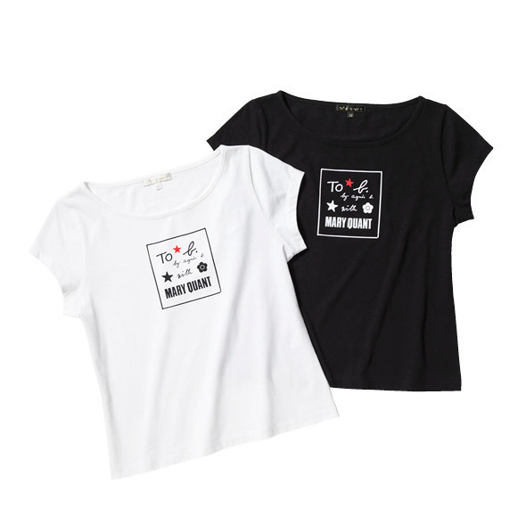 トゥービー バイ アニエスベー マリークヮント コラボロゴ入りtシャツ デイジー型ミラー ファッションプレス