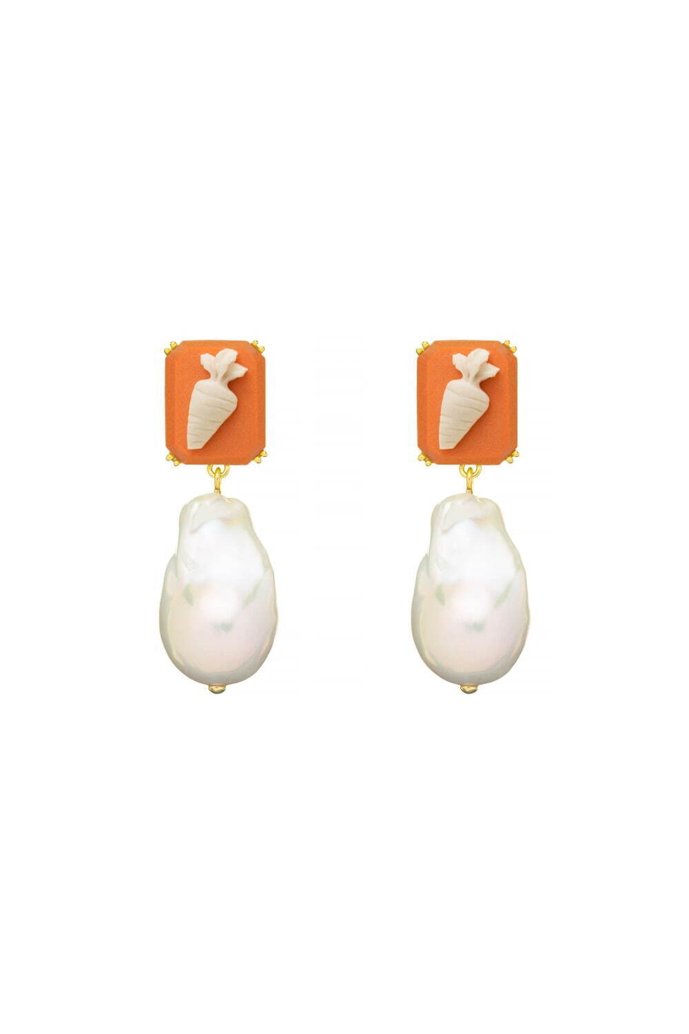 カメオ キャロット パール ピアス 137,500円