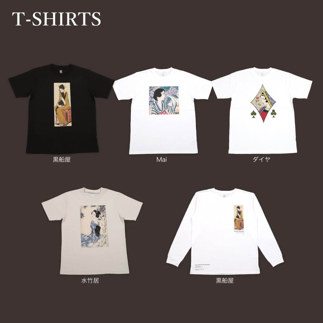 Tシャツ(SS～XL) 2,750円、長袖Tシャツ(S～XL) 3,520円