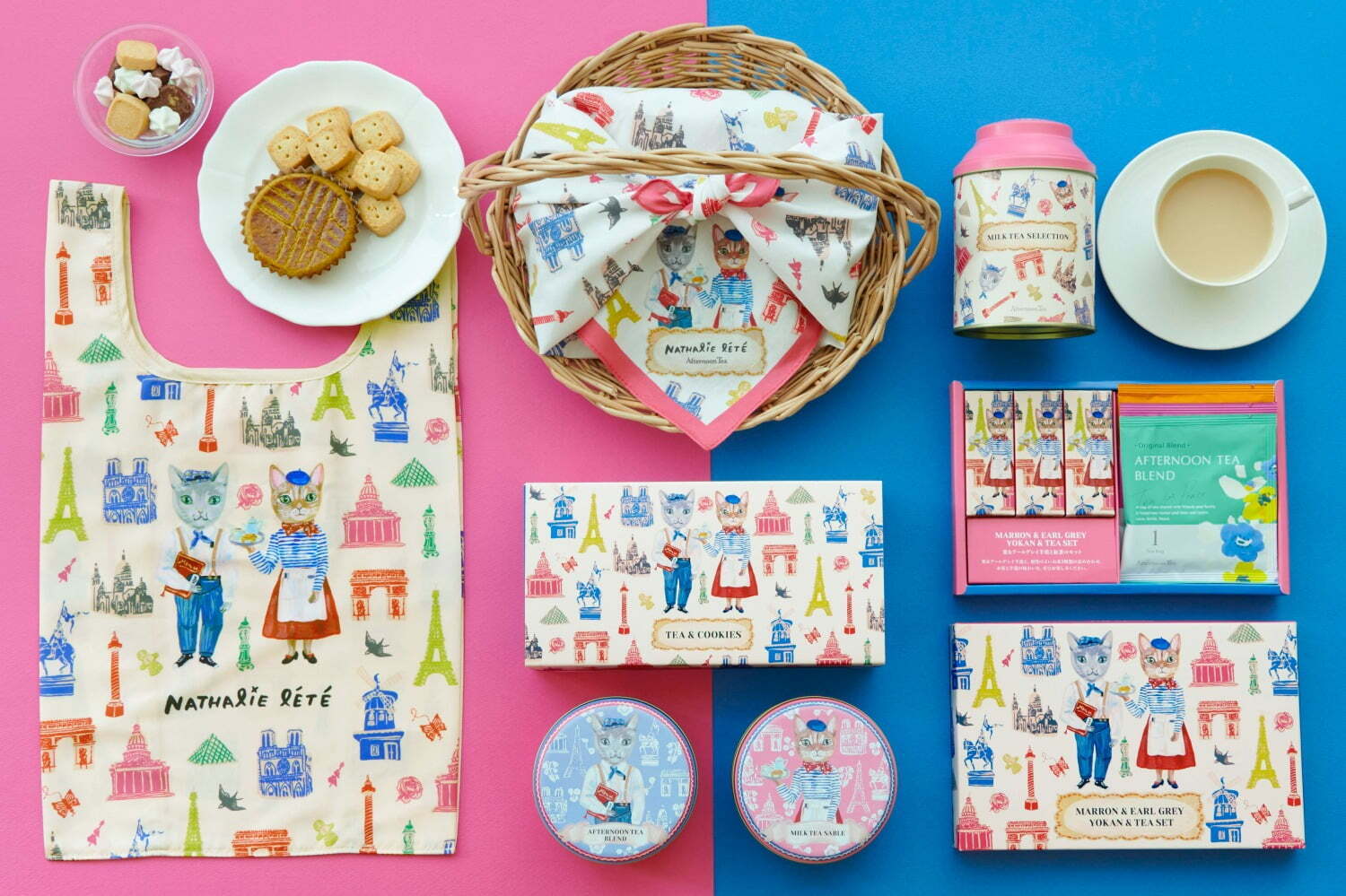 アフタヌーンティー・ティールーム“秋の味覚”紅茶＆焼き菓子セット、限定“猫パッケージ”で