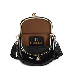 美品稀少】FURLA フルラ がま口 ハンドバッグ ショルダーバッグ
