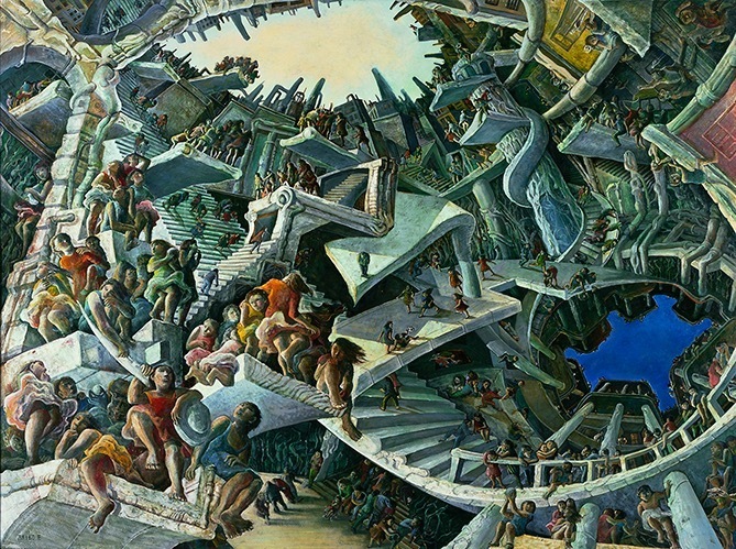 遠藤彰子《みつめる空》1989年 相模原市蔵