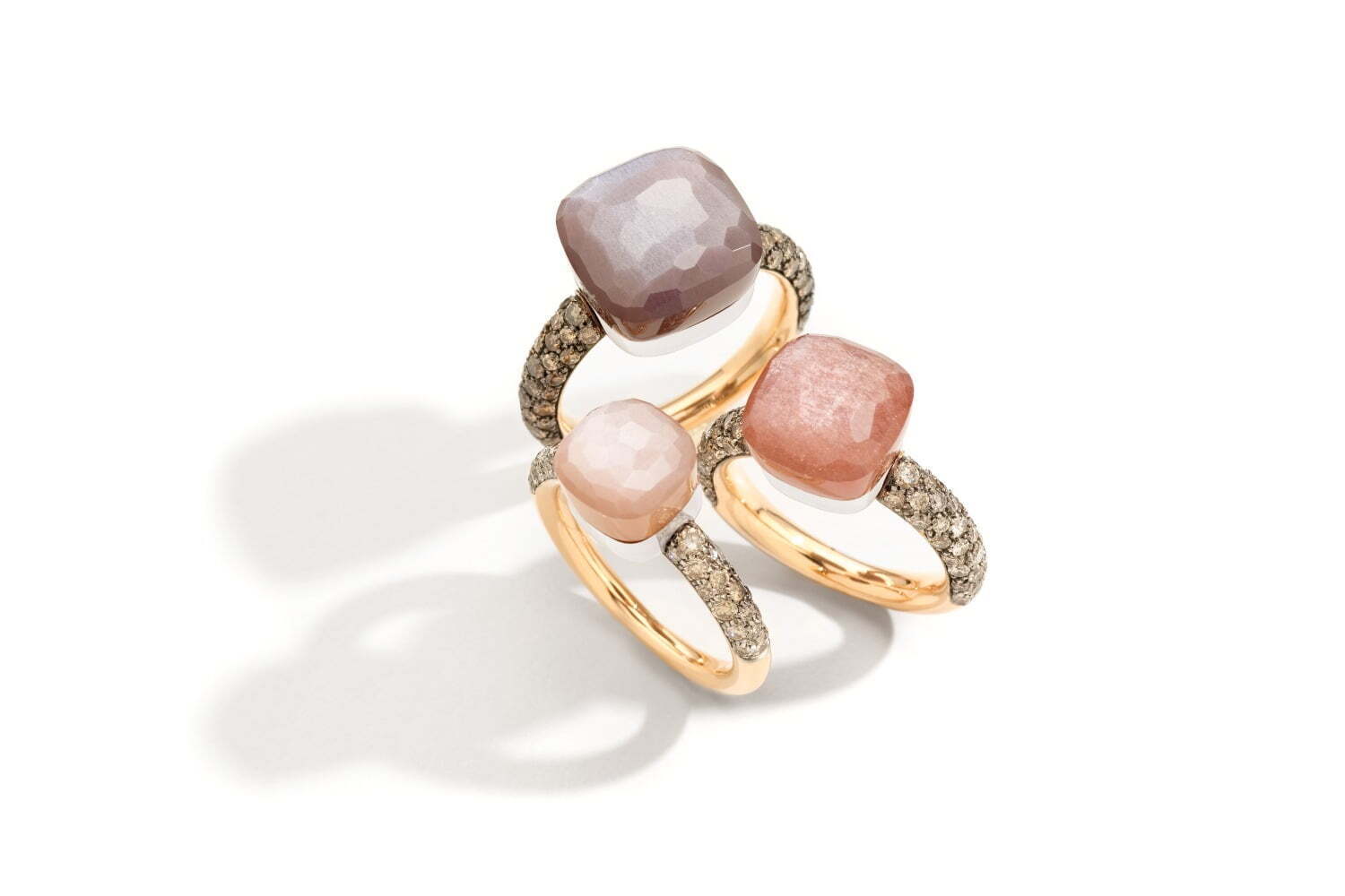 ポメラート「ヌード」新作"チョコレート色"ジュエリー、髙島屋限定"深紅のバラ"リングも