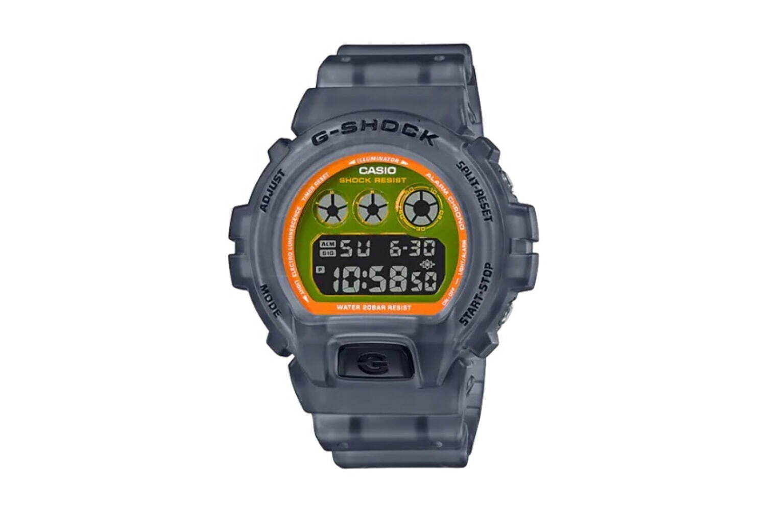G-SHOCKスケルトン腕時計、ネオンカラーを効かせたスクエア型＆三つ目 