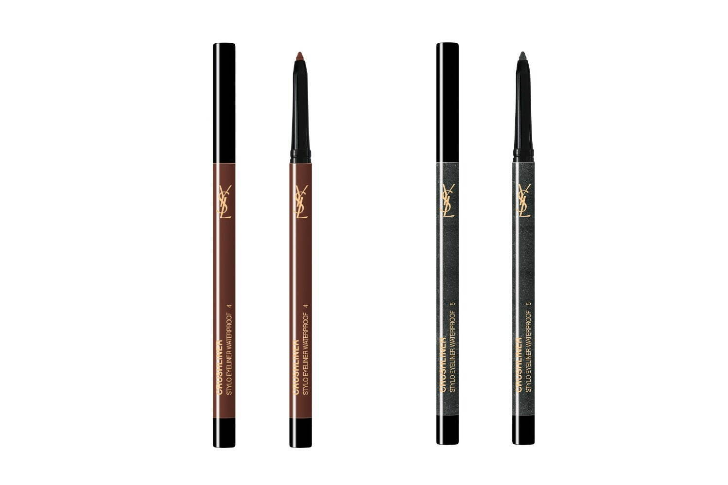 左から) クラッシュライナー スティロ ウォータープルーフ NO.4、NO.5 各3,740円<新色> ※NO.4のみ限定品