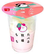 ファミリーマート新作「たべる牧場もも」ミルクアイスに“桃ジェラート×たっぷり桃果肉”｜写真3