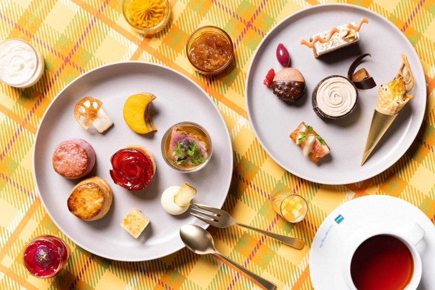 ヒルトン東京ベイ“秋の味覚”楽しむアフタヌーンティー、濃厚スイートポテトや“金木犀香る”ドリンク